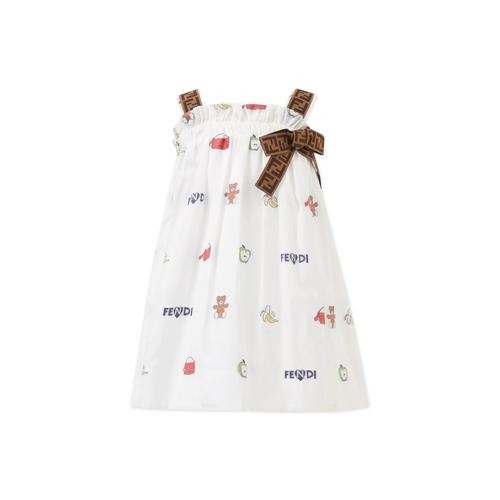 FENDI Popeline dress ( BABY ) - White Multicol, 9M