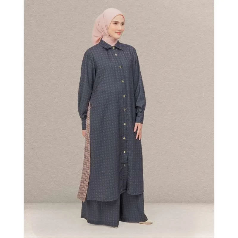 Eve Tunic Set Midnight Blue - Tunik Muslim