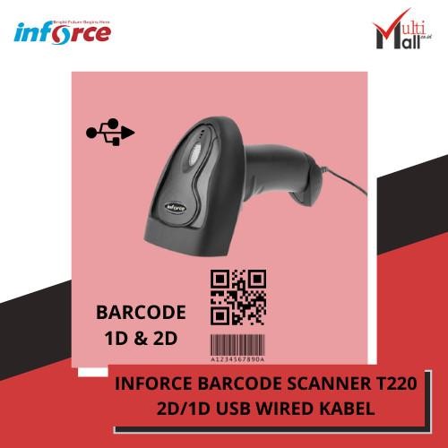 INFORCE BARCODE SCANNER T220 2D/1D USB WIRED KABEL