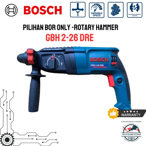 Mesin Bor Bobok Beton Bosch GBH 2-26 DRE Hammer Drill 3 Fungsi