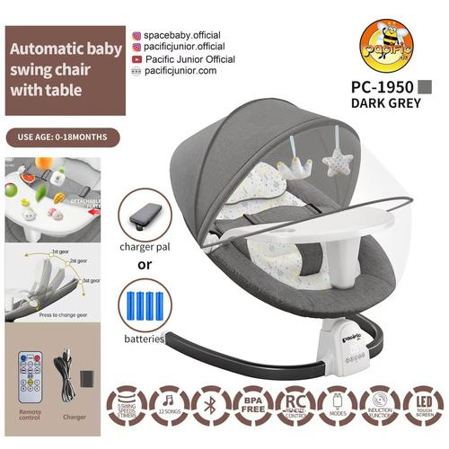 Baby Swing Chair With Table Pacific PC 1950 - BEIGE