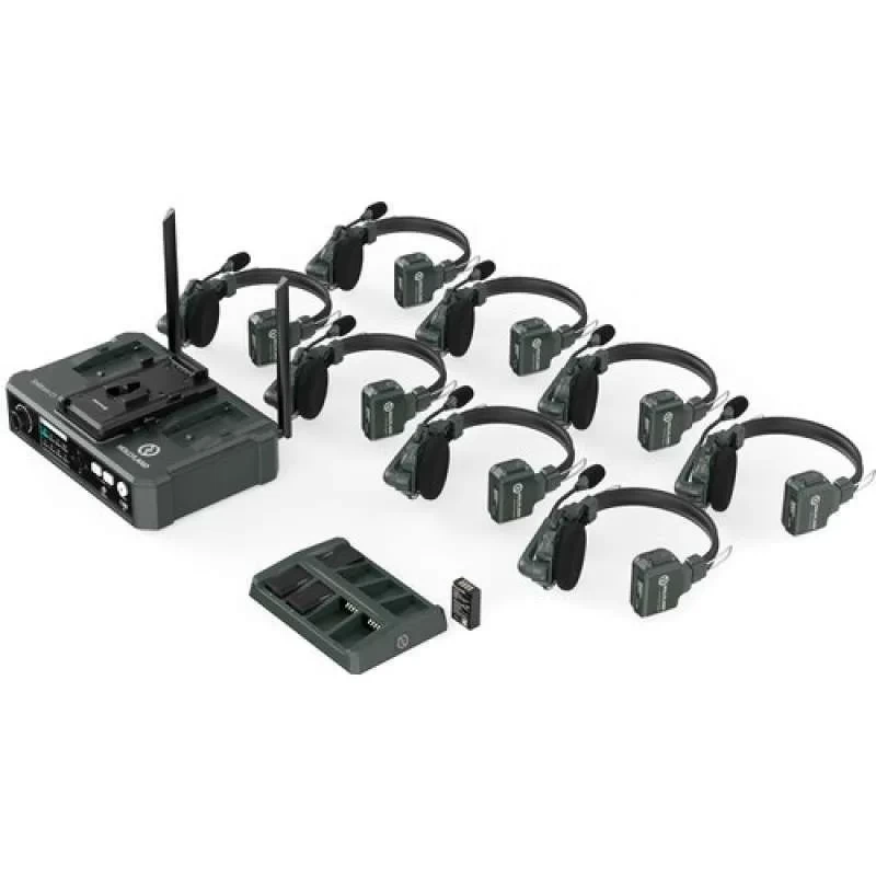 Solidcom C1-8S Full-Duplex Wireless Intercom 8 Headsets