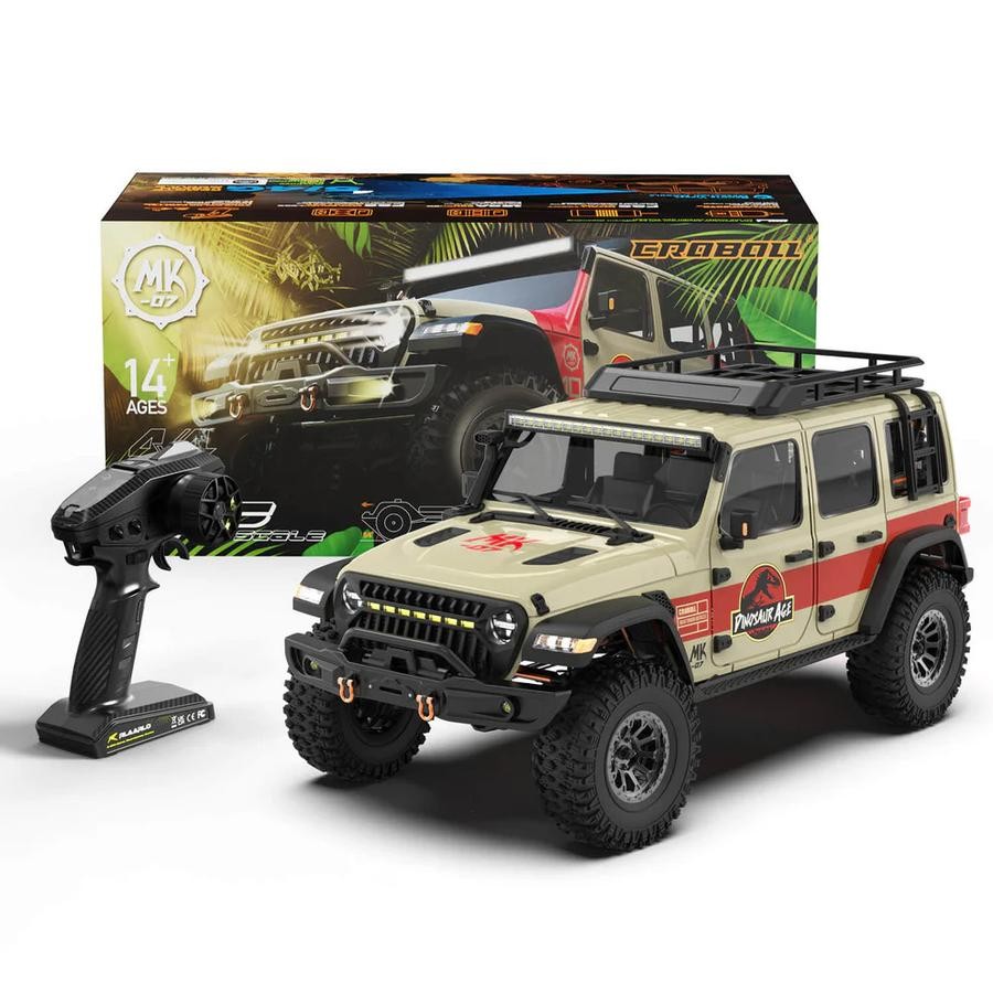 RLAARLO CROBOLL 1/7 Scale 4WD Brushless RC Crawler MK-07 RUBICON WRANGLER - jurassic