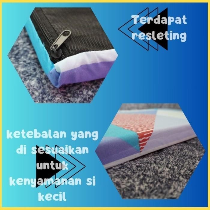 Kasur Bayi Set 1Bantal + 2Guling Tempat Tidur Bayi Motif LP