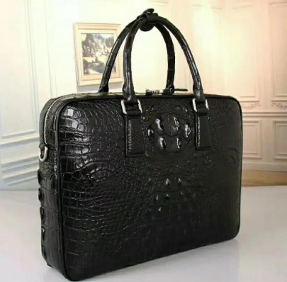 Tas Laptop / Tenteng Buaya Asli (High End) - Hitam