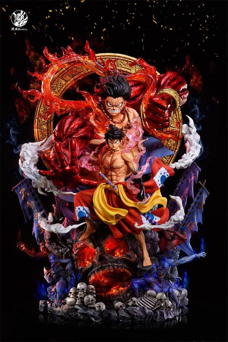 Burning Wind Moneky D Luffy G4 Gear 4 Wano Ver Figure GK RESIN STATUE