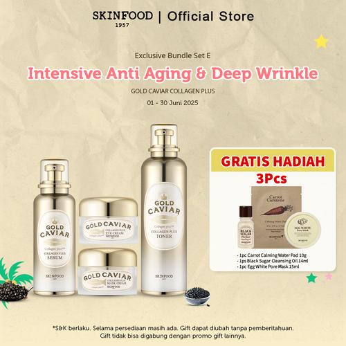 [Exclusive Bundle Set E] - Gold Caviar Collagen Plus Intensif Anti Aging & Deep Wrinkle (4pcs)
