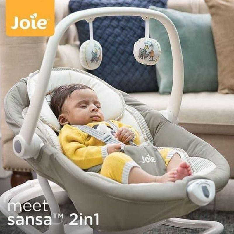 Ayunan Joie Sansa 2 in 1 Bouncer Swing Glider / Ayunan Bayi Elektrik - Fern