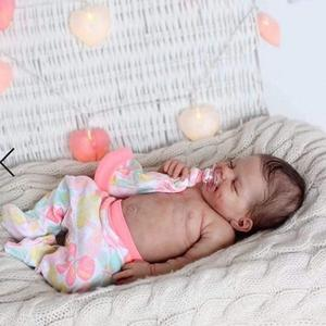 Mainan Boneka Bayi Reborn Full Body 19 "Handmade Tampak Asli Bahan