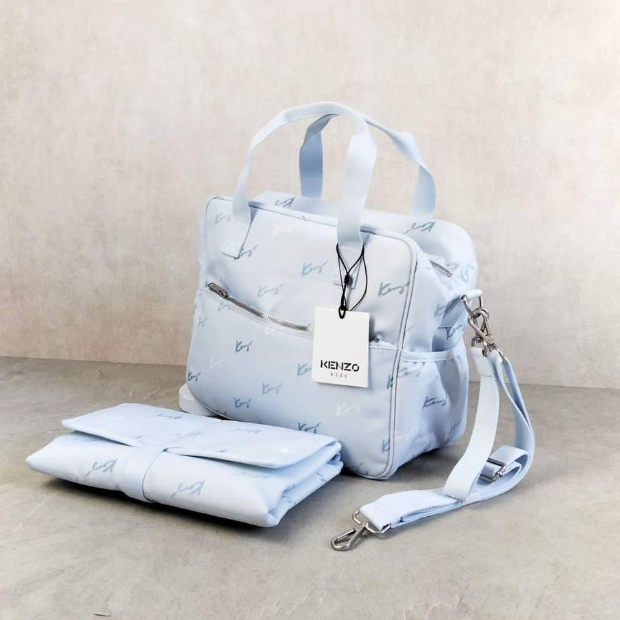 Original - Kenzo Diaper Baby Bag Tas Bayi + Changing Pad Blue Boy