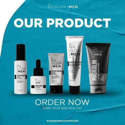 MS Glow Men Skincare Pria Paket Perawatan Wajah - Paket Basic