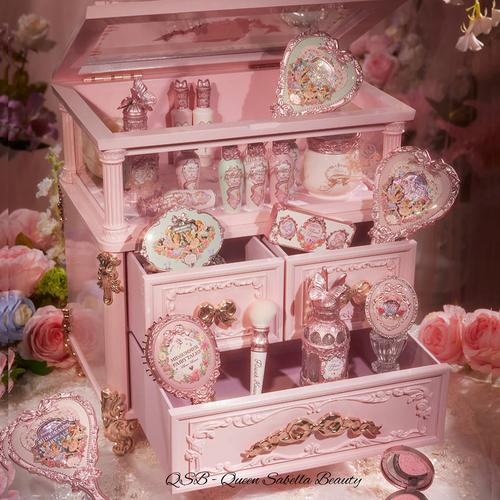 QSB | READY STOCK | Flower Knows All-In Gift Set Midsummer Fairytales Series | Set rias wajah | Lipstick | Blush on | Eyeshadow | Powder | Perona Pipi | Perona Bibir | Perona Mata | Beauty Make Up | R