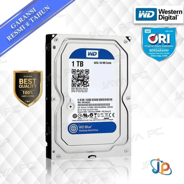 WD Blue PC 1TB 3.5" HDD/ HD/ Hardisk/ Harddisk Internal