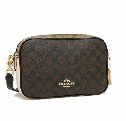 Original 100% Ċöāĉħ Jes Crossbody In Blocked Signature Canvas