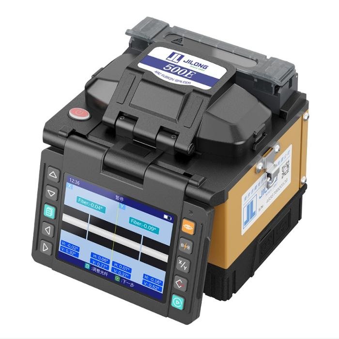 JILONG-KL-500E Fusion Splicer Machine, Multi Language, 8S Splicing Machine, VFL Optic Power Meter Tool Kits
