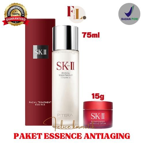 SK-II/SK2/SKII/SK II PITERA ESSENCE SET FTE 75ML SKINPOWER ANTIAGING Perawatan Wajah Facial