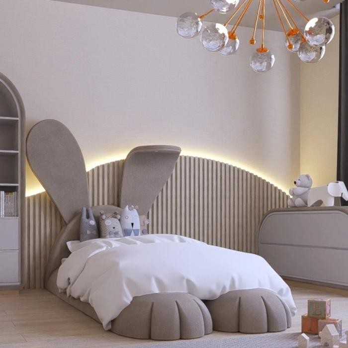 VISERA Bunny Bed Tempat Tidur Anak - Baby Blue